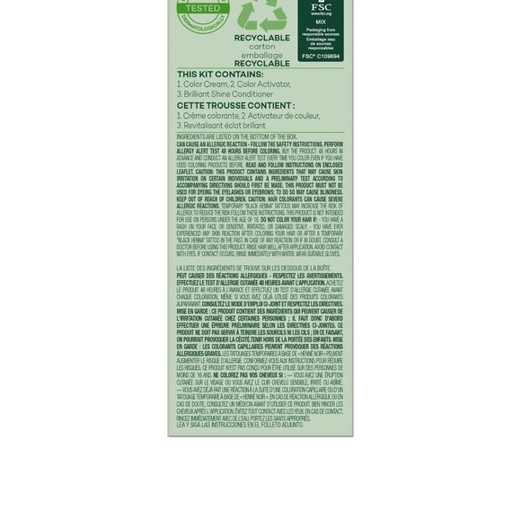 2 Clairol Natural Instincts Non-Permanent Hair Color, Medium Auburn Brown. NIB. - Picture 4 of 5